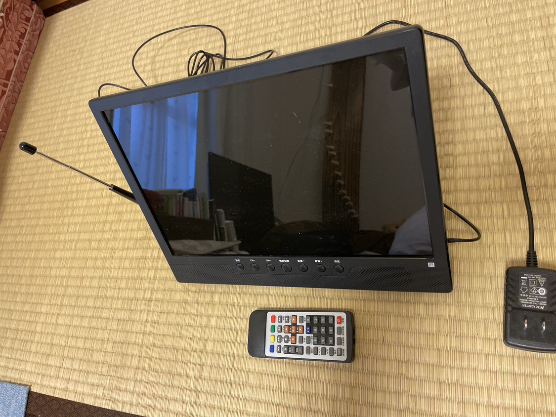 MIYOKI ポータブル小型テレビ 14.1インチ EL-PTV-1401 リモコン付き 【USED品】