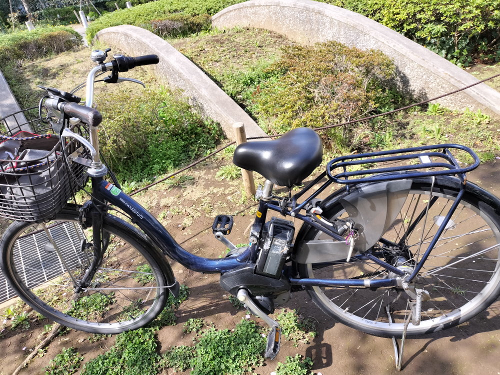 ５年前の電動自転車、ままいい状態