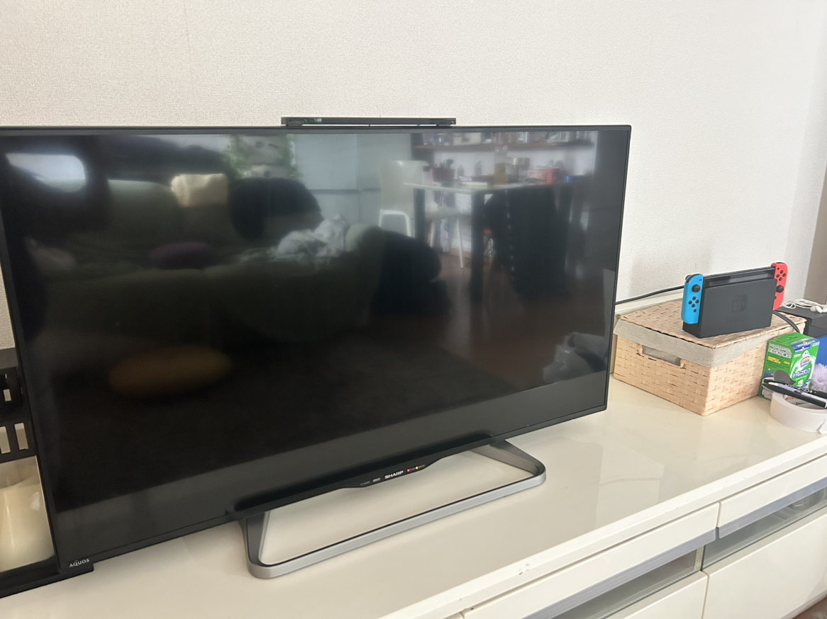 シャープAQUOS40インチテレビの写真3枚目