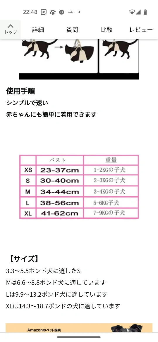 小型犬用 ハーネスリードセット Мサイズ 胴輪 調節可能 の写真3枚目