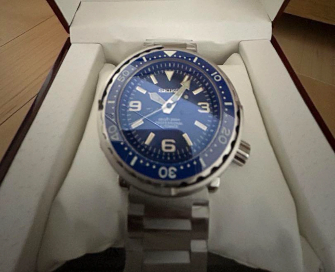 マリンマスター SEIKO カスタム MOD ツナ缶 セイコー 自動巻きNH35の写真2枚目
