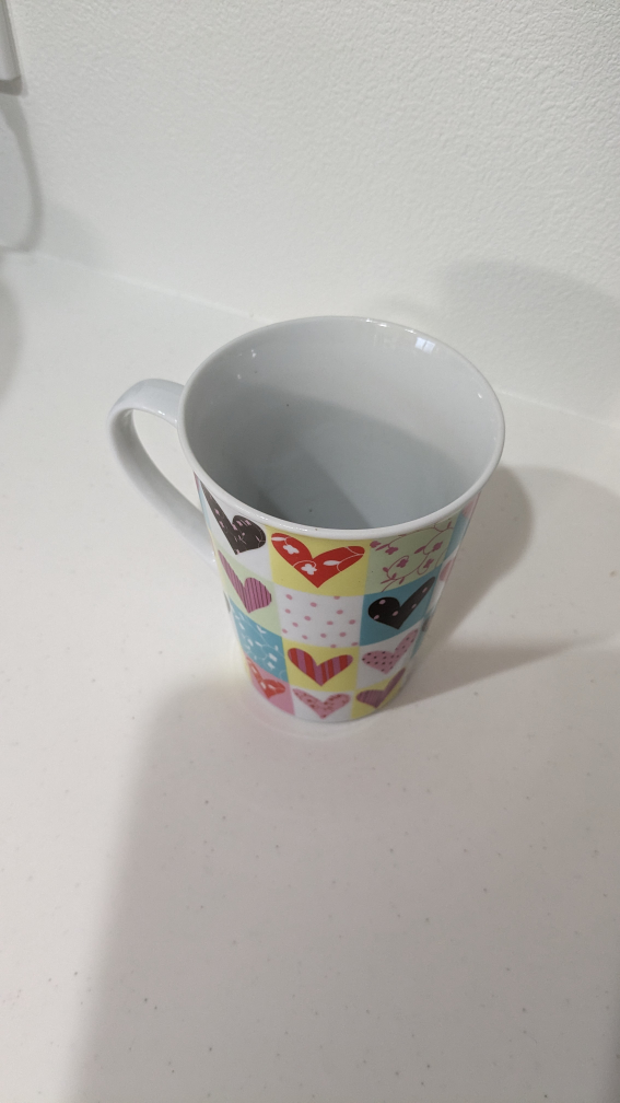 ハート柄マグカップの写真2枚目