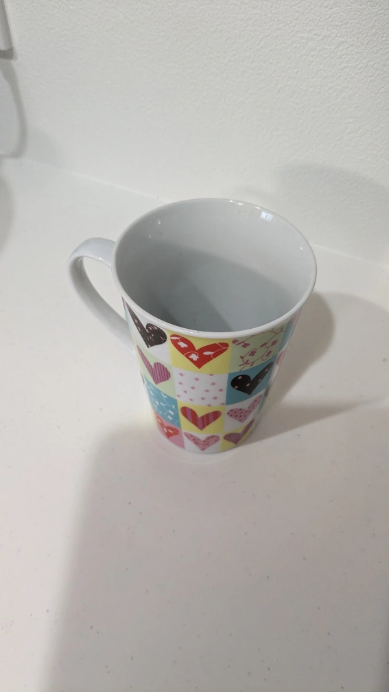 ハート柄マグカップの写真2枚目