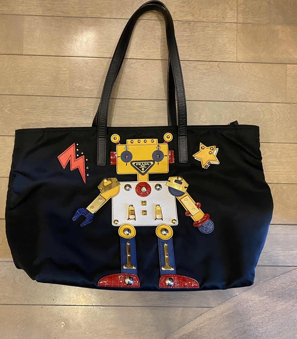 【プラダ】トートバッグ　ロボット