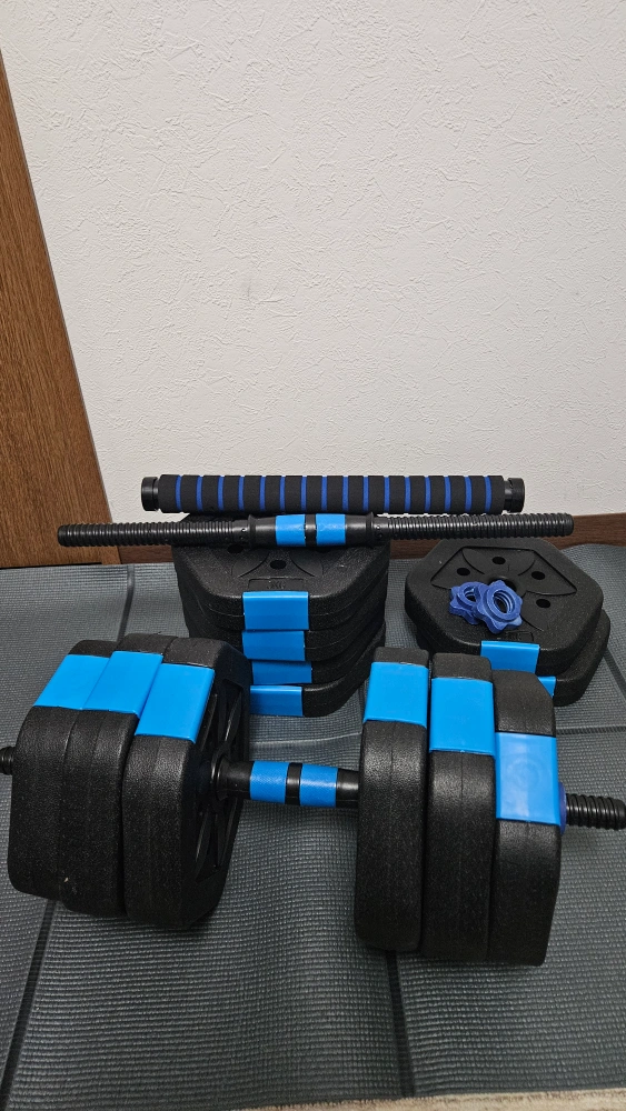 ダンベル セット 20kg バーベル 可変式 2個セット