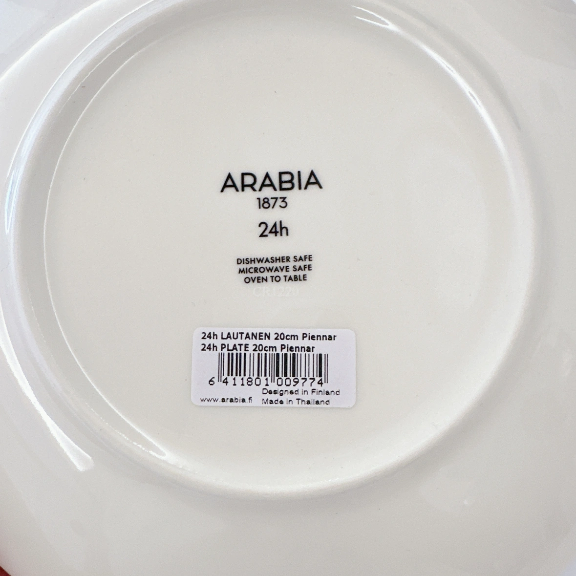 新品 ARABIA ピエンナル プレート マグカップ 20cm アラビア 皿の写真5枚目