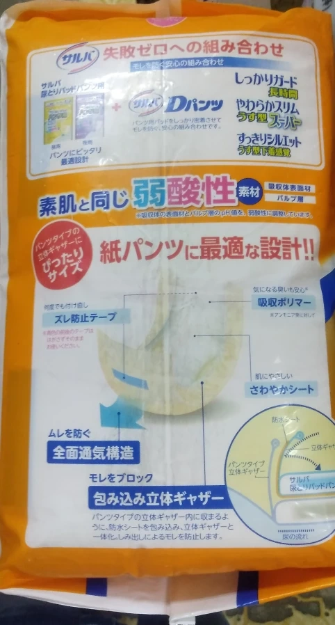 大人用オムツ おむつ サルバ尿とりパッドパンツ用とリリーフまるで下着M-Lサイズの写真2枚目