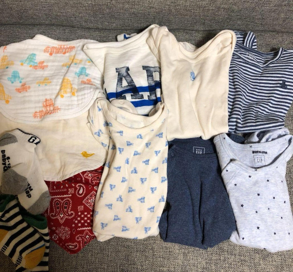 ベビーギャップ出産準備 ロンパース ビブ スタイ 靴下セット 11点