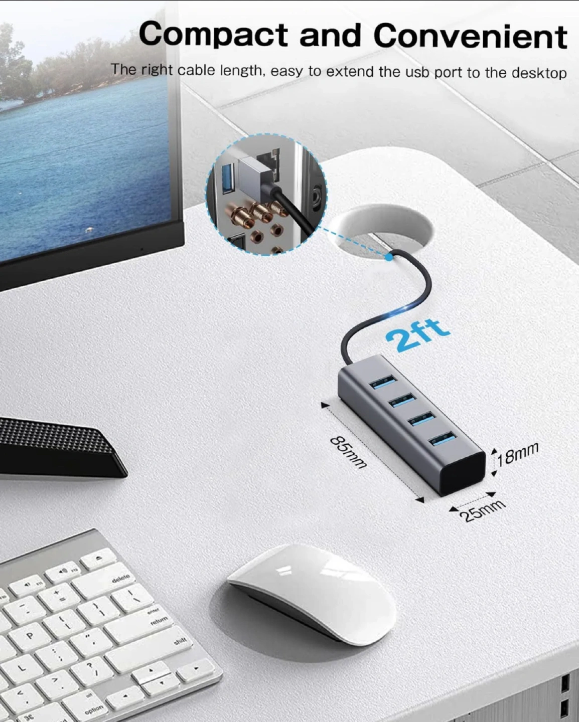 4-in-1多機能USB3.0ハブの写真3枚目
