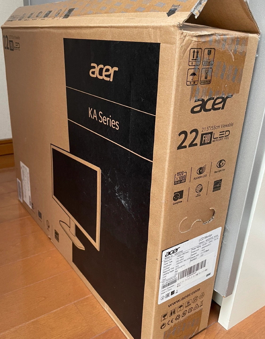 acer KA220HQ 液晶モニター ディスプレー 21.5インチの写真3枚目