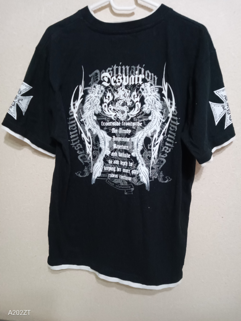 アパレル会社ベビーフェイス メンズTシャツ黒半袖