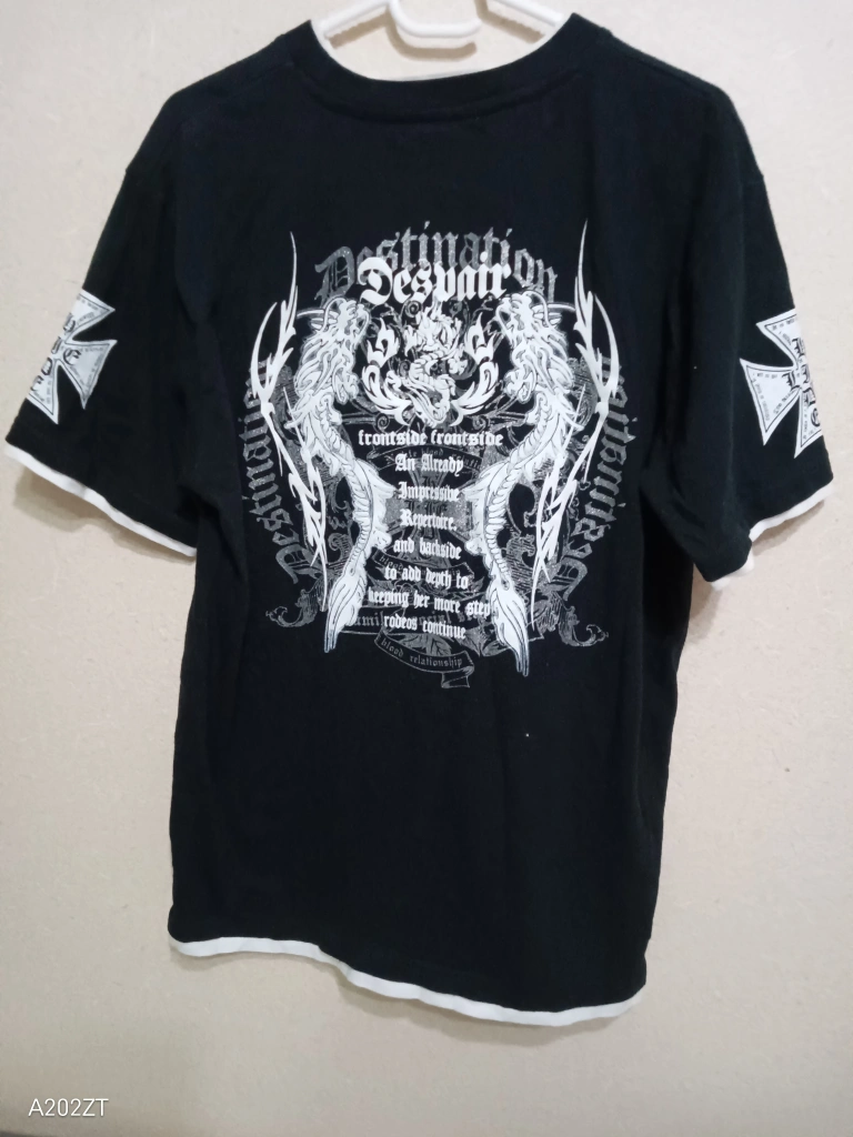 アパレル会社ベビーフェイス メンズTシャツ黒半袖
