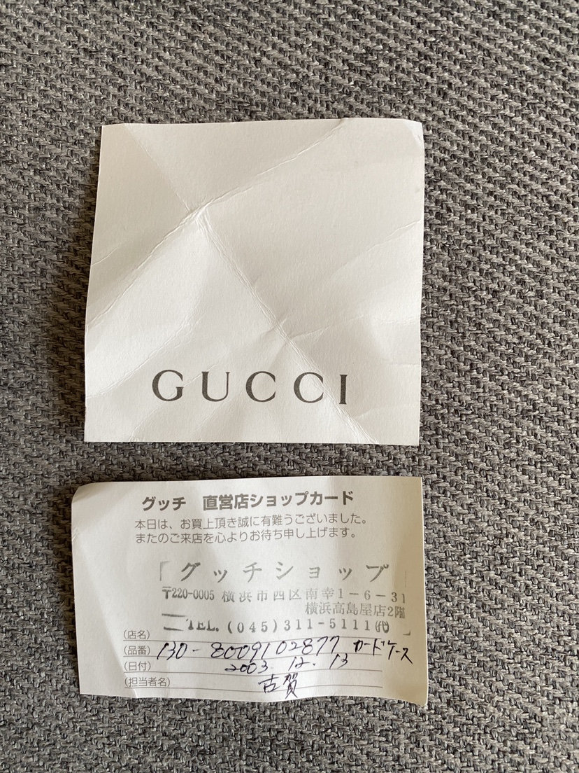 GUCCIカードケースの写真5枚目