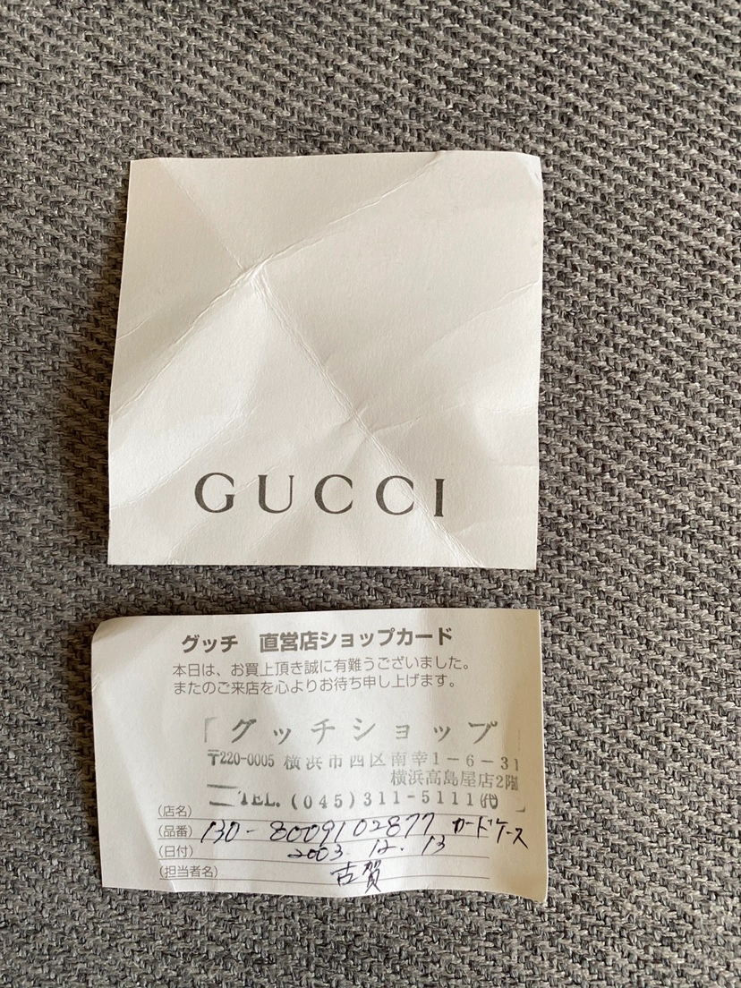 GUCCIカードケースの写真5枚目