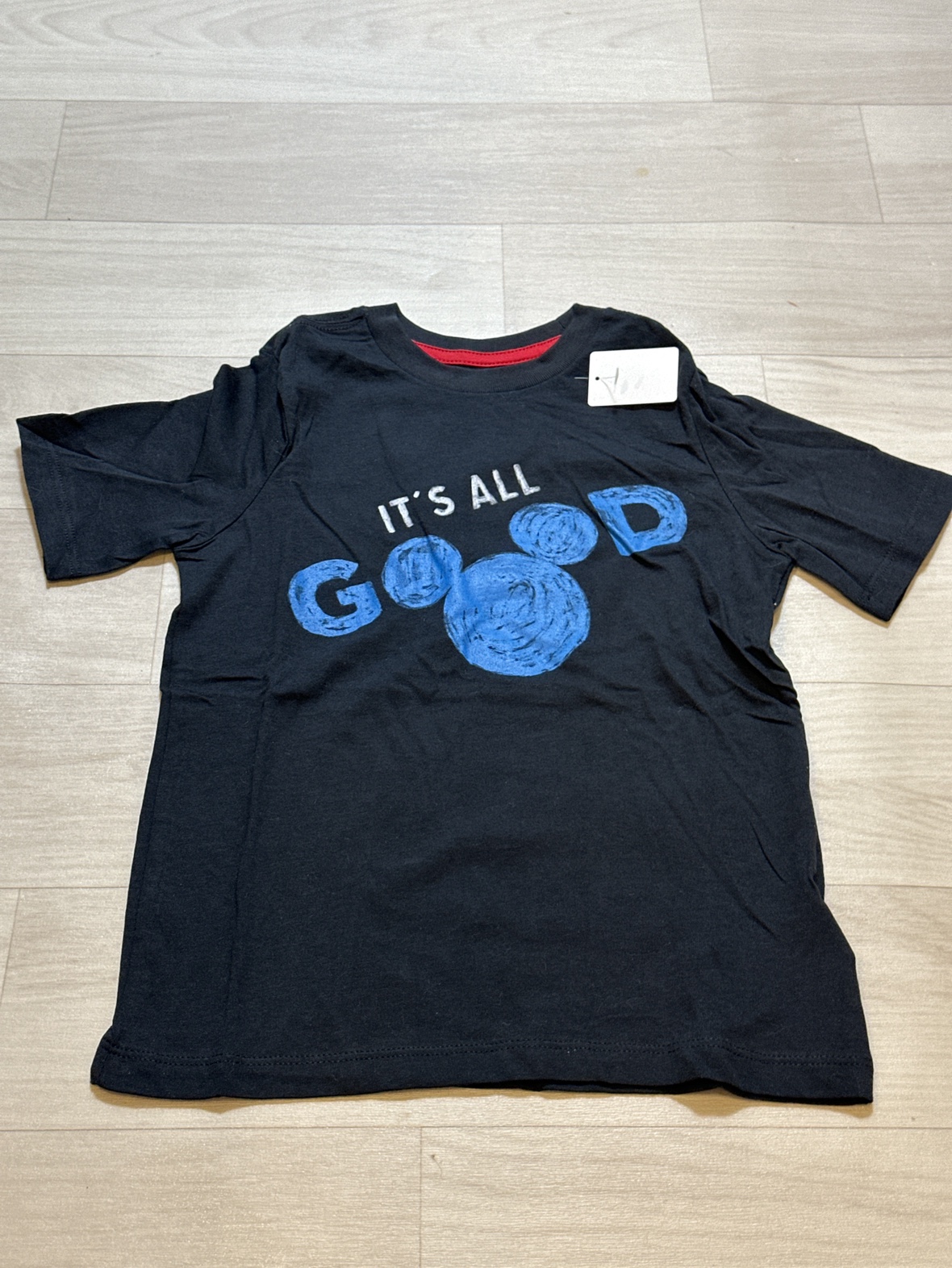 【新品】ミッキー　It's all good Tシャツ ブラック　110
