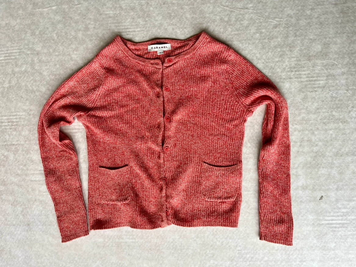 キッズカーディガン caramel 4y