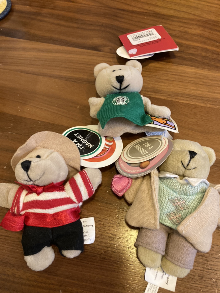 スタバクマのマグネット3種類