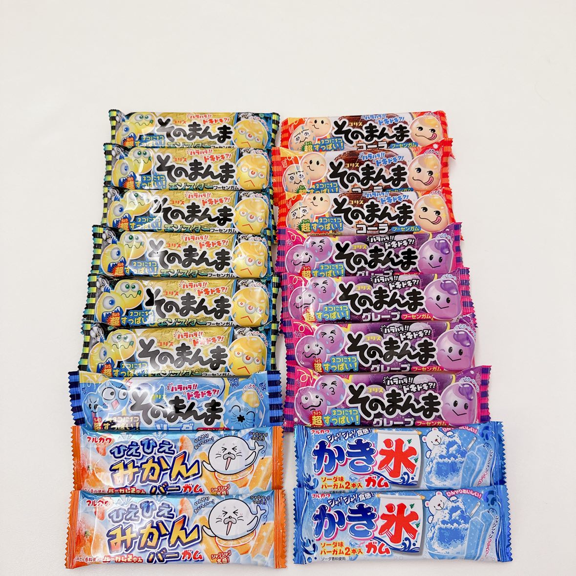 未開封 そのまんま フーセンガム みかんバー かき氷 ソーダ グレープ コーラ