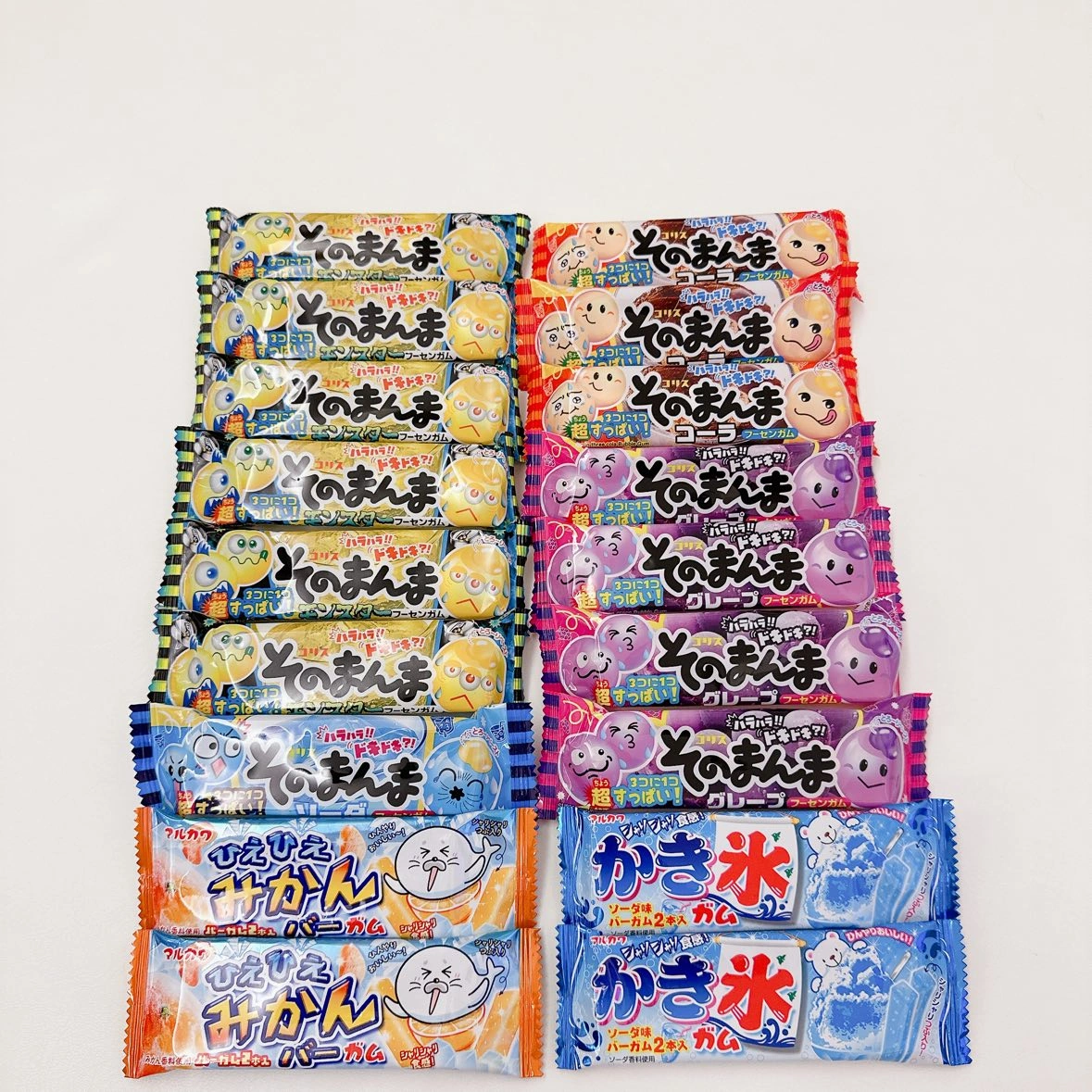 未開封 そのまんま フーセンガム みかんバー かき氷 ソーダ グレープ コーラ