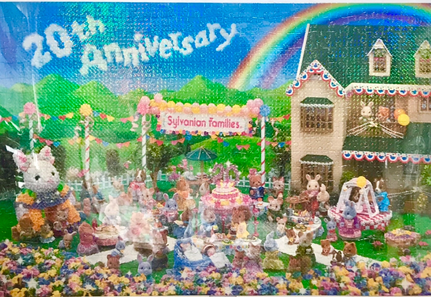 額入り シルバニアファミリー 20thアニバーサリー パネル額付きジグソーパズル完成品の写真2枚目