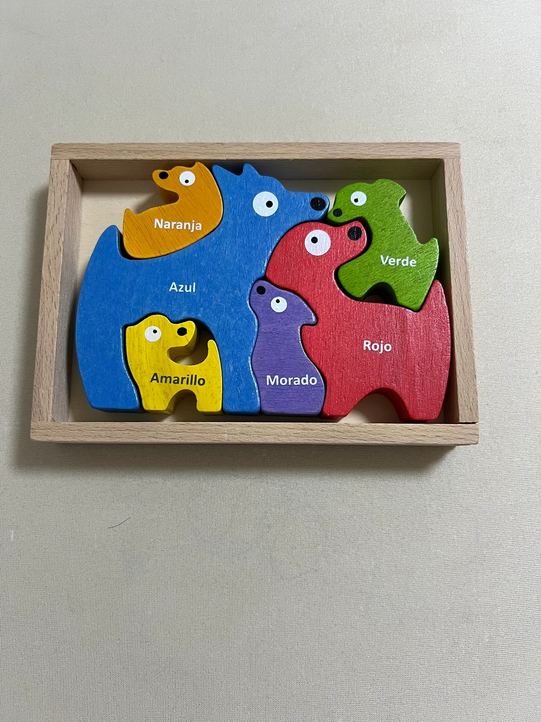 74 パズル バイリンガル幼児のパズル beginagain犬の家族の写真2枚目