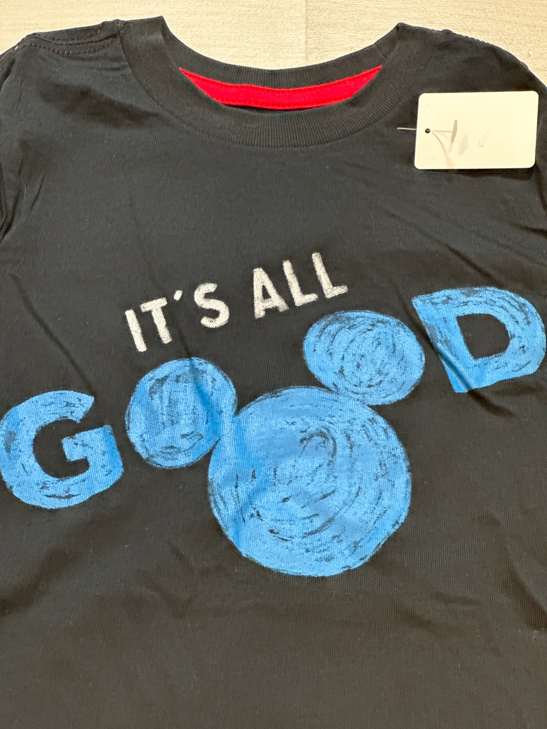 【新品】ミッキー It's all good Tシャツ ブラック 110の写真2枚目