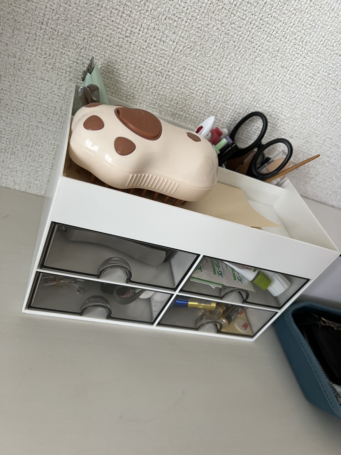 テーブル　小物収納　引き出し