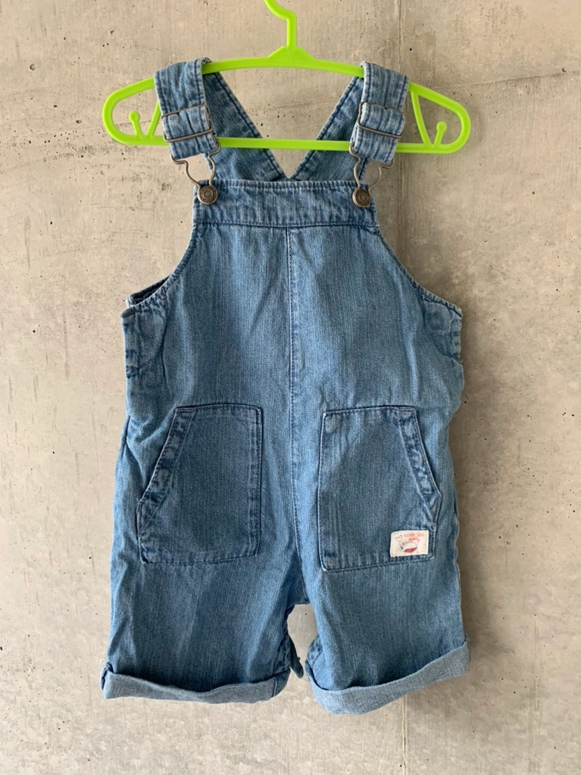 【80cm】夏服セット (デニムカバーオール、男の子水着、甚平、お食事エプロン付き)の写真4枚目