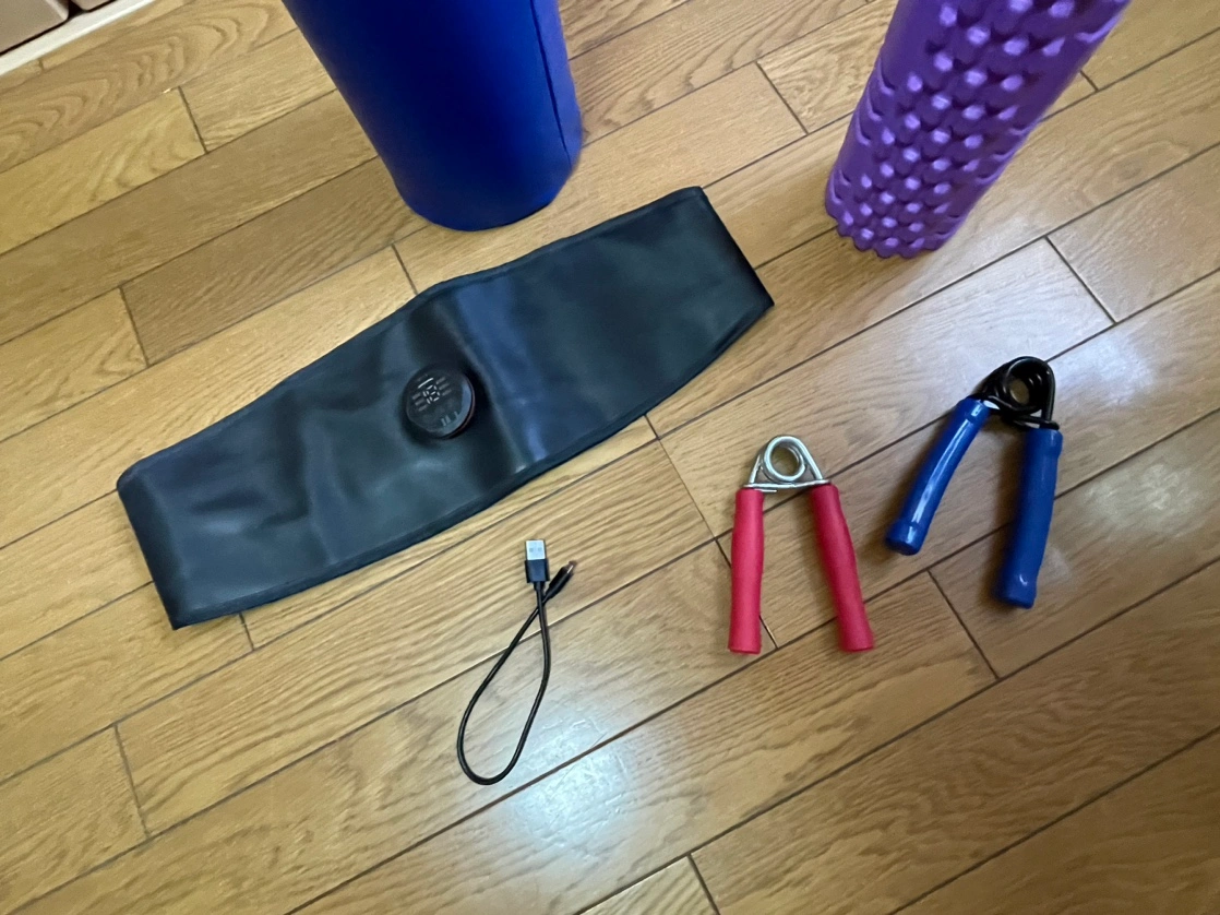 健康ストレッチヨガポール、腹筋ベルト(EMS)、ハンドグリップ(握力トレーニング)の写真2枚目