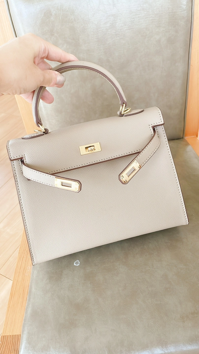 新品 本革 エルメス ケリー風 バッグ