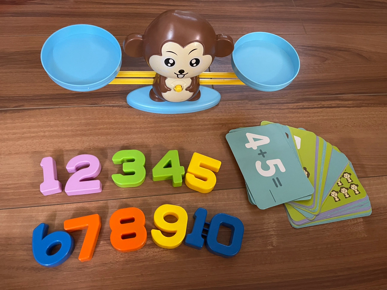 Monkey Balance バランスゲーム 子供 天秤 指先訓練 数字の基礎を覚える 子供 キッズ 足し算 引き算 幼児の写真3枚目