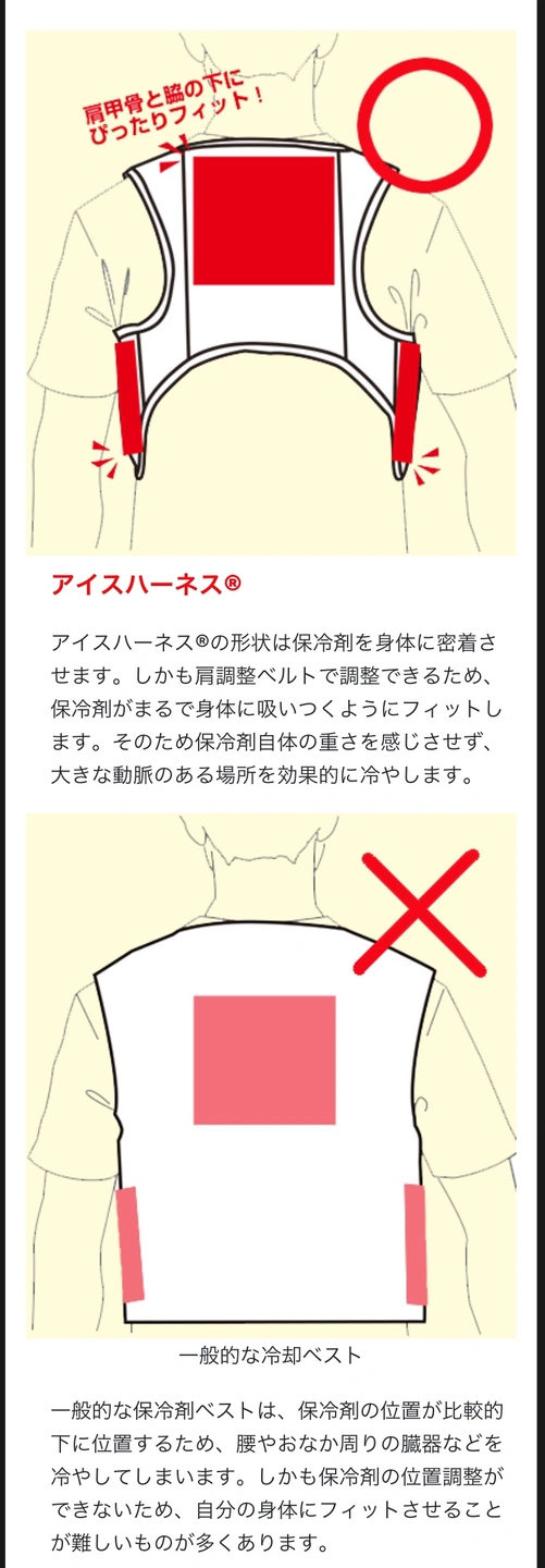 新品未使用 メッシュ冷却ベスト 保冷剤3個付 熱中症対策 冷却ベスト 紺色 M L LL有りの写真5枚目