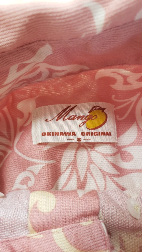 【美品】【Mango】かりゆしウェア 沖縄シャツ Sの写真3枚目