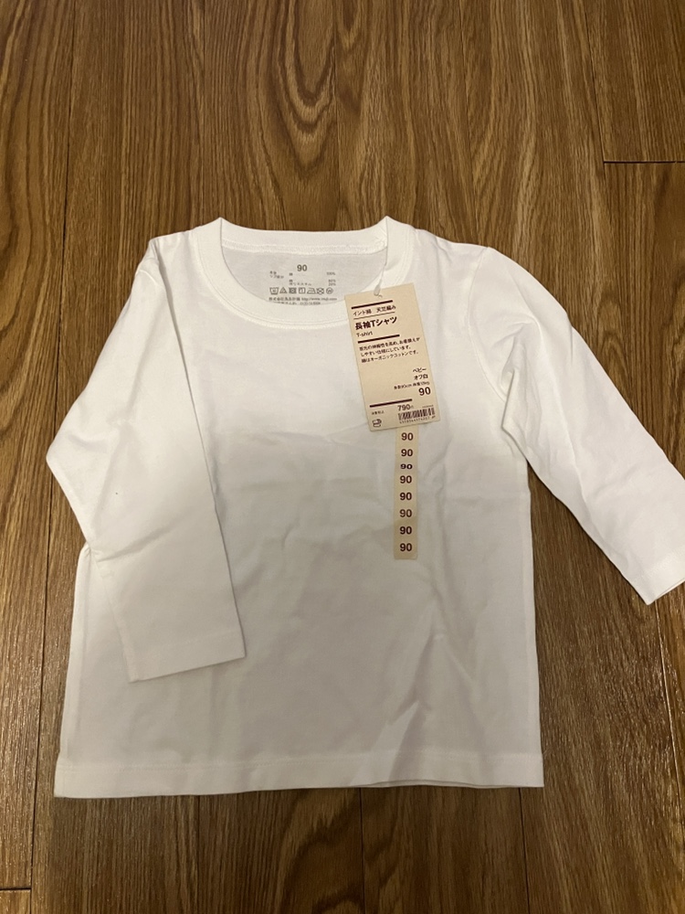 【新品】無印良品　長袖Tシャツ　ベビー　サイズ90